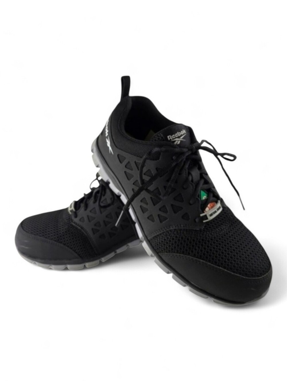 Reebok Men's Sublite Cushion Work Composite Toe Safety Shoes Black 8